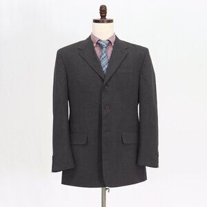 Perry Ellis 44R Gray Solid 3-Button Sport Coat Blazer Jacket O382